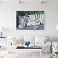 White Tiger Painting Art Canvas Print - "Baby Blues" by Jason Fetko