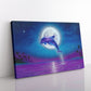 Dolphin Painting Wall Art Print- "Dolphin Moonlight" by Jason Fetko